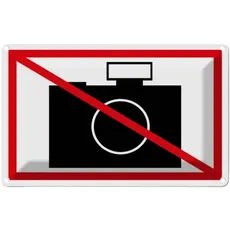 Blechschild 18x12 cm - Fotografieren verboten