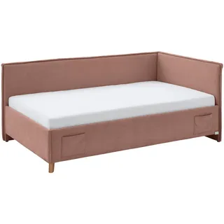 Meise Möbel meise.möbel Polsterbett mit trendiger Kederumrahmung ¦ rosa/pink ¦ Maße cm B: 103 H: 90