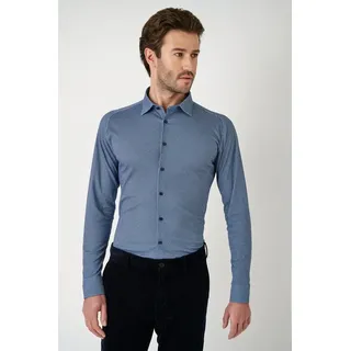 Desoto Langarmhemd »Jerseyhemd Casual Kent« mit Rundhalsausschnitt