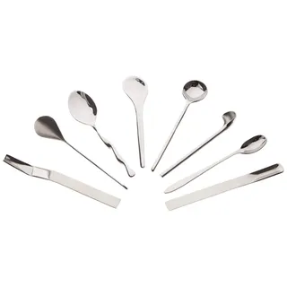 Alessi Mspoonset Il Caffe Set bestehend aus 8 Espressolöffel - Geschenkverpackung