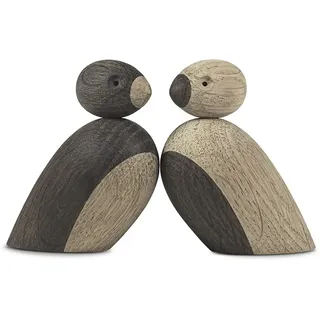 Kay Bojesen Denmark Spatzenpärchen Holzfigur 2er-Set