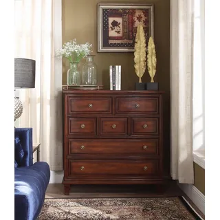 Italienische Stil Möbel Kommode Sideboard Schrank Hochschrank Möbel Echtholz Neu - Braun