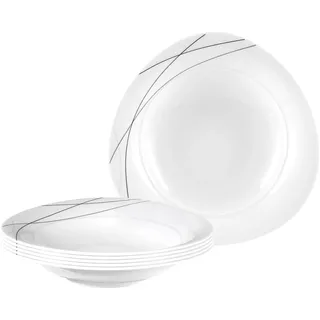 SELTMANN WEIDEN Suppenteller Trio Highline 23,6 cm grau 6er Set