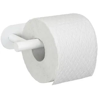 Wenko Toilettenpapierhalter "Turbo-Loc Modell Orea" aus Edelstahl, Befestigen ohne Bohren, weiß
