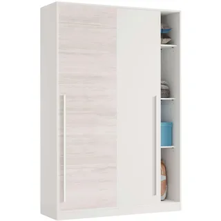 Habitdesign Schwebetürenschrank Top 120 x 200 x 50 cm Weiß