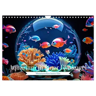 Calvendo Aquarium in einer Glaskugel (Wandkalender 2026 DIN A4 quer), CALVENDO Monatskalender: Ein Aquarium in einer Glaskugel ist eine faszinierende Miniwelt ... und voller Leben. (CALVENDO Hobbys)