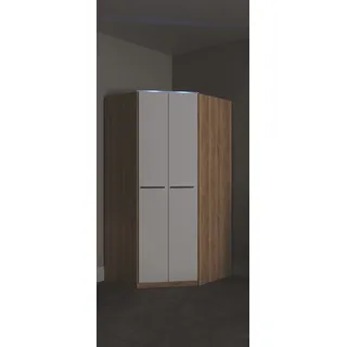 Priess Eckschrank Barcelona 95 x 193 x 95 cm Weiß