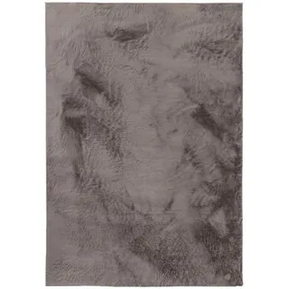 benuta Kunstfellteppich Furry Grau 200x290 cm , Kunststoff , Uni , Rechteckig , 200x290 cm , Oeko-Tex® Standard 100 , pflegeleicht , Teppiche und Böden, Teppiche, Schaffelle & Kuhfelle