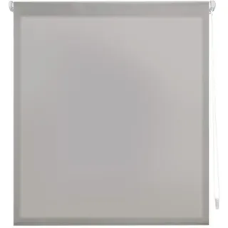 Decorblind | EasyFix Rollo lichtdurchlässig ohne Werkzeug und ohne Bohren, Rollo: 62 x 180 cm Breite x Länge/Maße Stoff: 59 x 175 cm – Silber Uni, Jalousie für Fenster