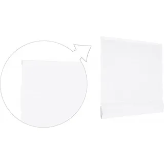 Basic Raffrollo Faltrollo 80x175 cm Weiss Raffgardine - Weiß