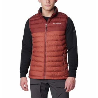 Columbia Herren Powder Lite Vest Puffer-Weste-Körperwärmer, Auburn, Spice,