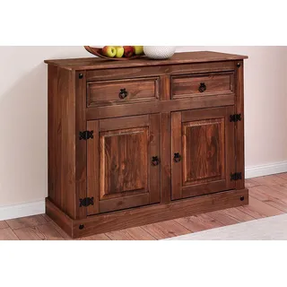 Home Affaire Kommode HOME AFFAIRE, braun (dunkel gewachst), B:104cm H:84cm T:47cm, Sideboards, Kommode, Breite 104 cm, Höhe 84 cm