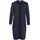 VIRIL L/S Long Knit Cardigan Blau L