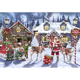 Bluebird Puzzle Weihnachts-Puzzle Santa's Workshop - 1000 Teile
