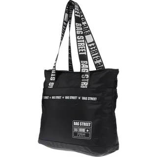 Große Tasche Reisetasche passend Handgepäck Sporttasche Weekender Bag Dame Schwarz - Schwarz