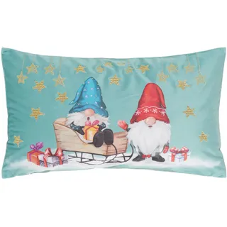 X-Mas Zierkissen , Multicolor , Textil , Weihnachten , Füllung: Polyester , 30x50 cm , Heimtextilien, Wohntextilien, Kissen, Zierkissen