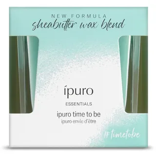 ipuro Essentials Duftkerze TIME TO BE 125 g - Duftkerze im Glas mit Zitrus, Apfel & floralen Noten Duft - Raumduft Kerze Brenndauer 23h - Duftkerze langanhaltend für Wohnung, Wohnzimmer