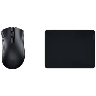 Razer DeathAdder V2 X Hyperspeed Schwarz & Gigantus V2 Medium - Weiches Gaming-Mauspad für schnelle Spielstile und optimale Kontrolle, 360 x 275 x 3mm- Schwarz