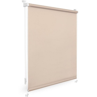 Thermo-Rollo / Verdunkelungsrollo Klemmfix 45 x 150 cm creme