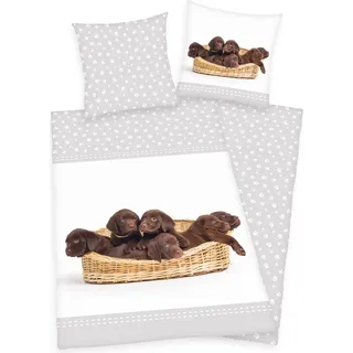 Herding Bettwäsche mit Hund 135 x 200cm 100%Baumwolle