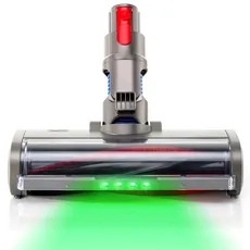 Bürste Zubehör kompatibel mit Dyson: MOHEGIA Bodenbürste für V7, V8, V10, V11, V15,Staubsauger Ersatzteile mit Direktantrieb und 4 LED-Leuchten für Teppiche und Hartböden