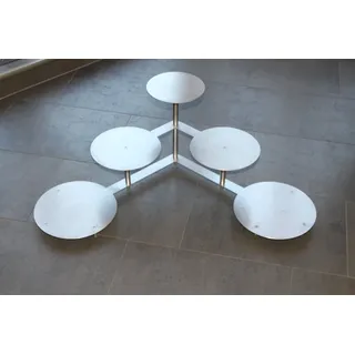 Tortenständer Rund Tortenetagere Etagere Aluminium Hochzeit Party 3 Etagen 5 Platten Ø 20 24 28 cm