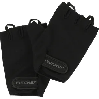 Fischer Erwachsene Fahrradhandschuh, Sporthandschuh, Handschuh Classic S/M, schwarz, waschbar, mit Ausziehhilfe, gepolstert