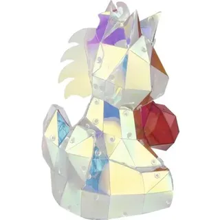 LED Tischleuchte Globo BRONDAR Einhorn 3 W BxH: 150x230 mm, transparent