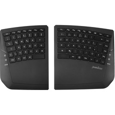 Perixx PERIBOARD-624B - Kabellose Ergonomische Tastatur, Split-Design, TKL, Verstellbare Neigung - QWERTZ