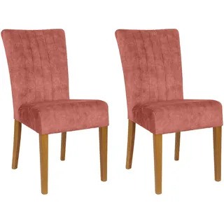 Home Affaire 4-Fußstuhl Polyester rot 2er Set