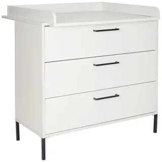 Jimmylee Wickelkommode , Grau , Metall , 3 Schubladen , 101x91x101 cm , DIN EN ISO 9001 , Babymöbel & Kindermöbel, Babyzimmer, Wickelkommoden & Zubehör, Wickelkommoden