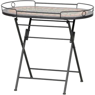 Siena Garden Gartentisch Prato 67,5 x 41 x 60 cm Schwarz