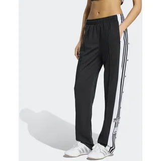Sporthose ADIDAS ORIGINALS "ADIBREAK", Damen, Gr. L (21/22), K-Gr, schwarz k, gr, kurz, gr., Obermaterial: 100% Polyester, clean, Hosen Sporthose, lockerer Schnitt, mit Seitentaschen, aus weichem Trikotmaterial