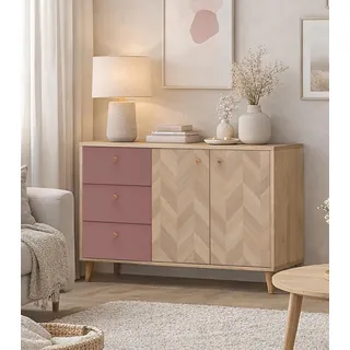 Schildmeyer Visby 109 x 73,9 x 33,05 cm Eiche hell/Mauve
