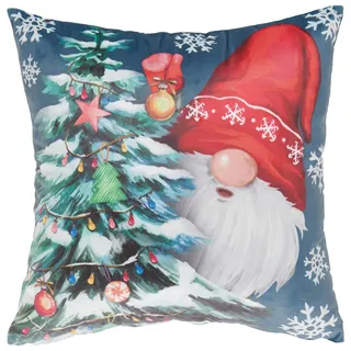 X-Mas Zierkissen , Multicolor , Textil , Weihnachten , Füllung: Polyester , 45x45 cm , Heimtextilien, Wohntextilien, Kissen, Zierkissen