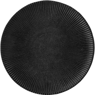 Bloomingville Neri Teller aus Keramik in der Farbe Schwarz mit einem Durchmesser von 23cm, 21255672