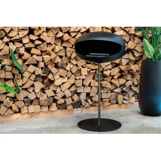 La Fuego – -Ethanol Kamin – Atlas Slim – Freistehend – Mattschwarz – Kompaktes Design