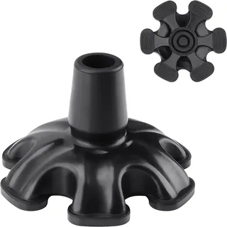 supregear Gummifüße Schutzkappen Spitzen für Gehstöcke 16mm, rutschfest 6 Unterstützung Gummistockspitze, Selbststehend Stockspitze für Stöcke, Gehstöcke