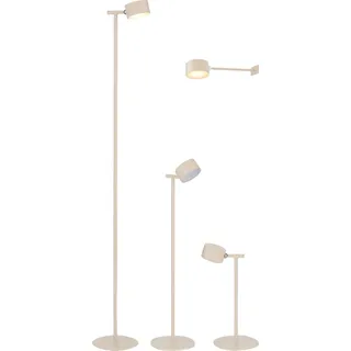 Northpoint 3 in 1 LED Akku Leselampe Stehlampe dimmbar Wandleuchte Tischlampe beige - Beige