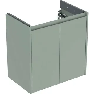Geberit Renova Compact Unterschrank für Waschtisch, mit zwei Türen, 59,7x60,3x36,7cm, 504.085.IK.1, Farbe: salbeigrün / lackiert seidenmatt
