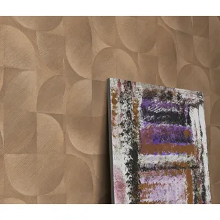 Vliestapete ERISMANN "Vliestapete Brushed Harmony", braun, B:0,53m H:0,09m L:10,05m, Vlies, Tapeten, Vliestapete, Phthalate frei