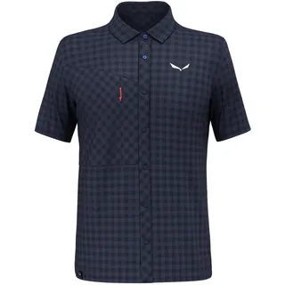 Salewa Puez Dry Short Sleeve Shirt Men, Navy Blazer, M