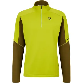 Ziener Herren JIROTO-Z Skipullover, Midlayer, Funktions-Shirt | Powerstretch, elastisch, Electric Grass, 48