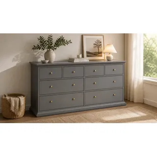 Home Affaire Kommode 183,4 x 86,9 x 48,5 cm Grau
