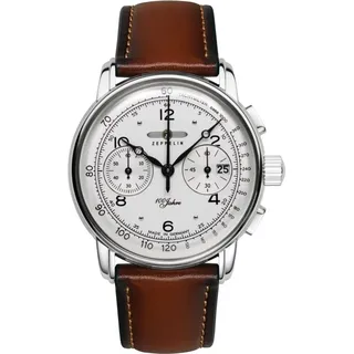 Zeppelin 100 Jahre Zeppelin Chronograph Leder 42,0 mm 8676-1
