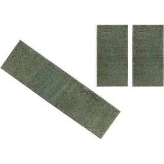 Bruno Banani Bettumrandung »Shaggy Soft« Höhe 30 mm 3 Stk. tlg. gewebt, Uni-Farben, besonders weich, Bettvorleger, Läufer-Set