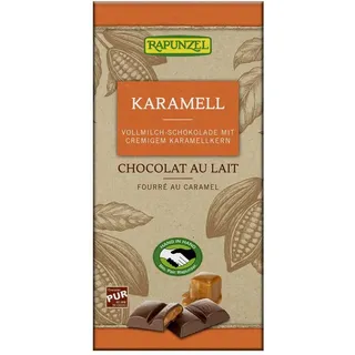 RAPUNZEL Vollmilch Schokolade mit Karamellfüllung 100 g