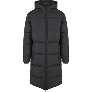URBAN CLASSICS Long Puffer Mantel - Black - M