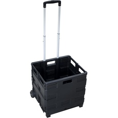 Bild - Premium Klappbarer Transport Trolley bis 35 kg, 420 * 405 * 380mm schwarz, 8046126