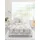 Satin Bettwäsche 4200 Floral Baumwolle Grau 155 x 220 cm 80 x 80 cm